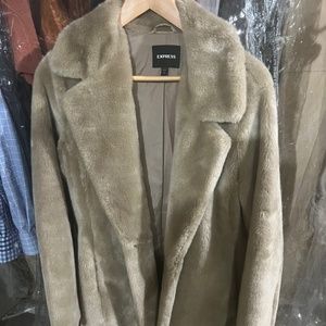 Faux fur express jacket